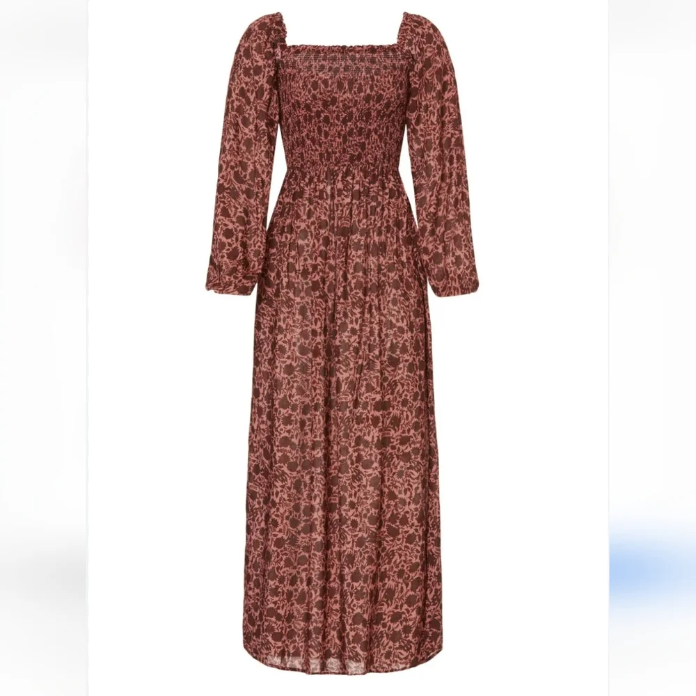 Faherty Susanna Smocked Dress In Montserrat Floral - Picture 2 of 8